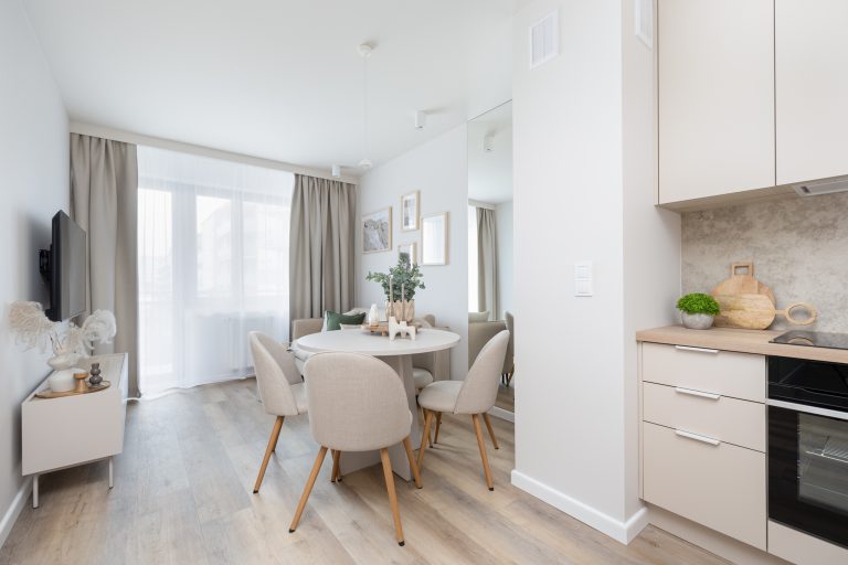 Wykończenie apartamentu Szczecin - kuchnia - Petrohouse