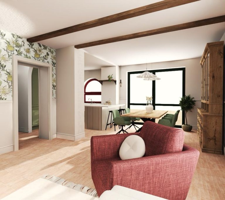 Remont domu jednorodzinnego - salon - Petrohouse