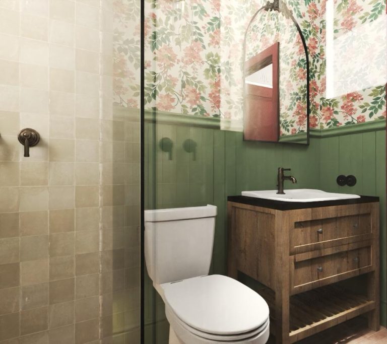 Remont domu jednorodzinnego - łazkienka kafelkowanie - Petrohouse