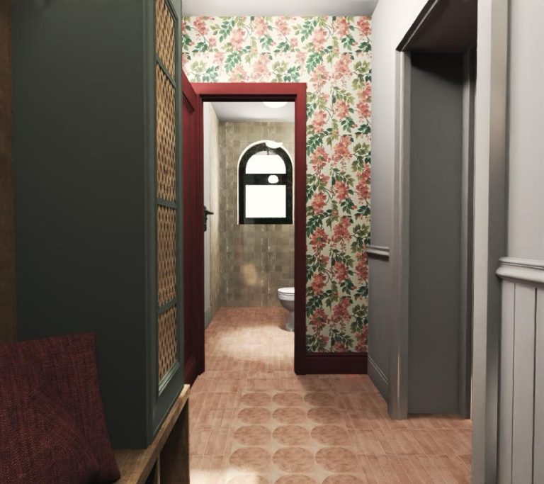 Remont domu jednorodzinnego - korytarz - Petrohouse